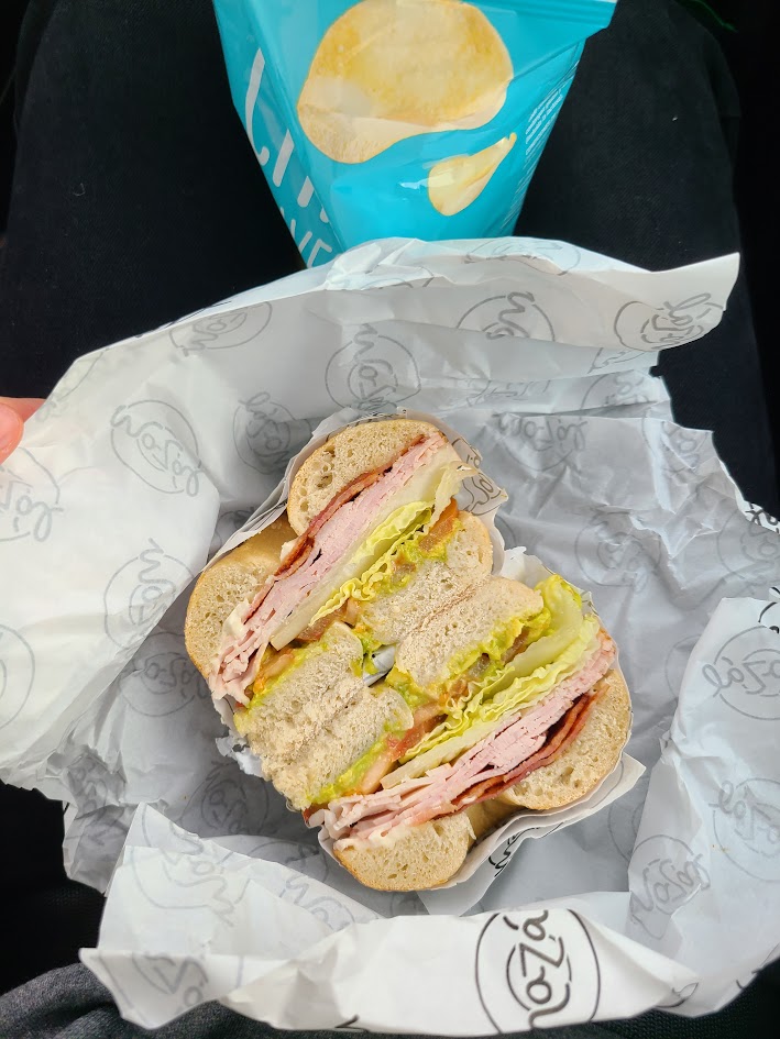 lunch from Mazál Bagels